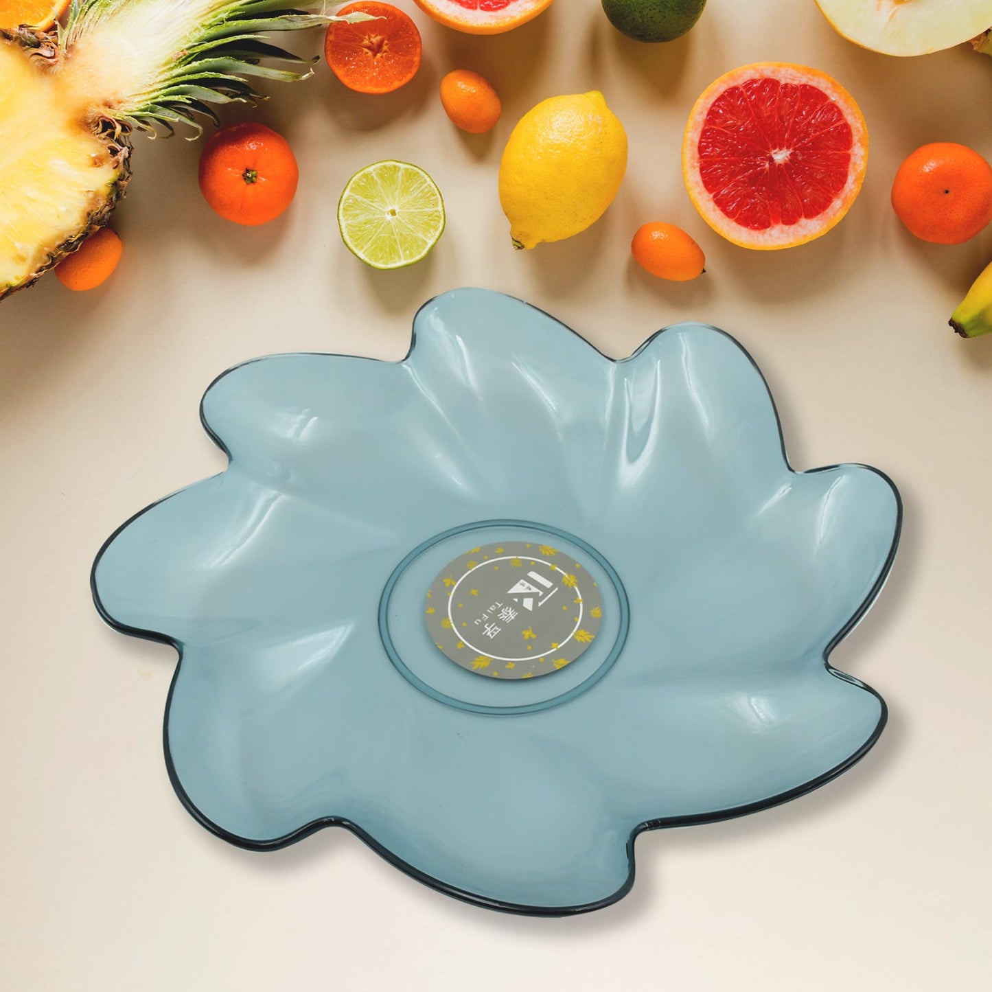 Flower Shape Kids Plastic Plate - for Dinner, Snacks & Party Supplies (1pc)
