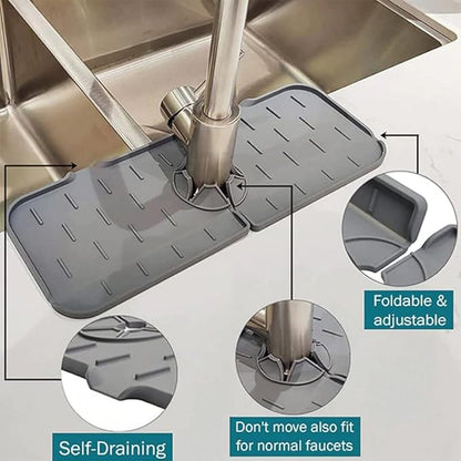 Silicone Sink Faucet Pad / Mat (1 Pc / 33x12 Cm)