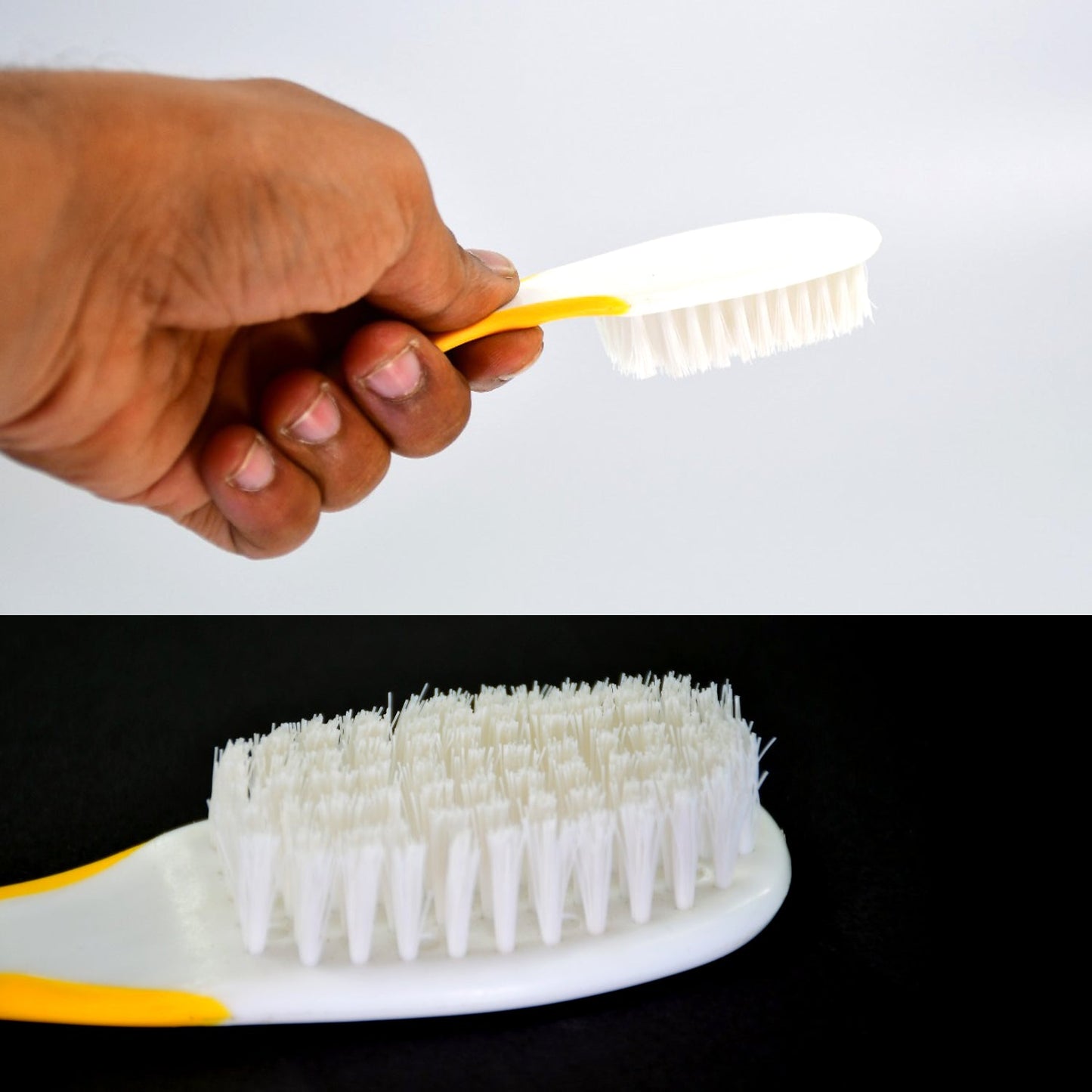 Handle Grip Nail Brush for Cleaning Toes & Nails (Scrub, Unisex)