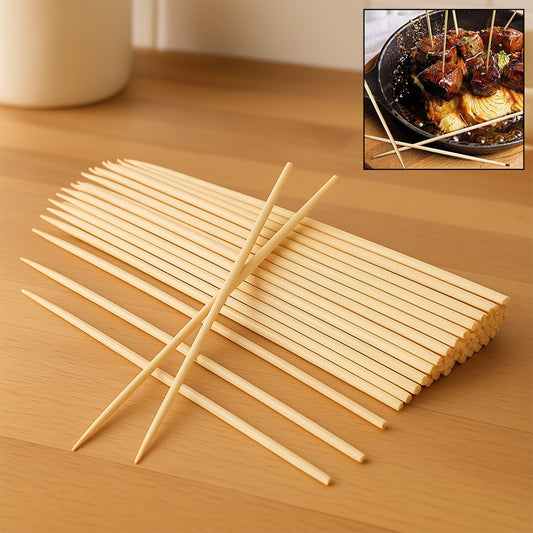 Natural Bamboo Wooden Skewers / BBQ Sticks for Barbeque and Grilling