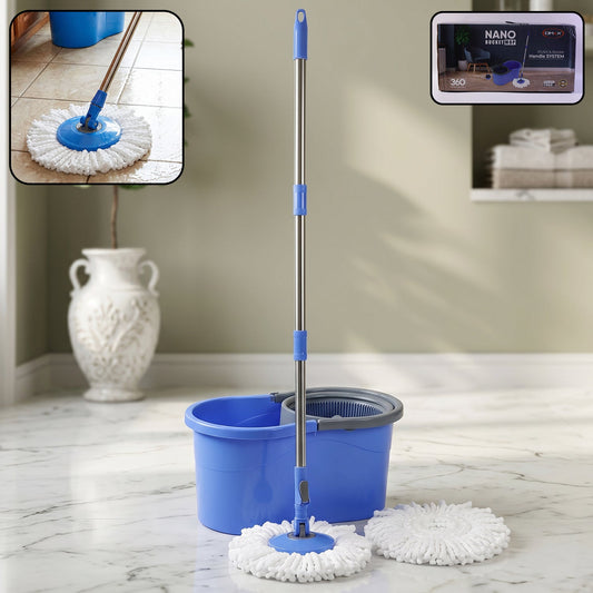 360 Rotating Turbo Spin Mop with Bucket And PLastic jali Set (1 Set)