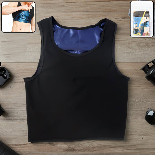 Men’s Slim Fit Sweat Shaper Tank Top (L/XL, 1 Pc)